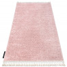 Tapis BERBER 9000 rose Franges berbère marocain shaggy