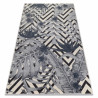 Tapis HEOS 78540 crème / bleu FEUILLE JUNGLE