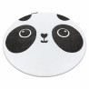 Tapis PETIT PANDA cercle blanc