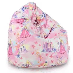 Pouf Poire pour enfants - Tissu Imprimé Premium