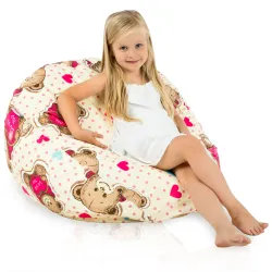 Pouf Poire L pour enfants - Tissu Imprimé Premium – vue 76