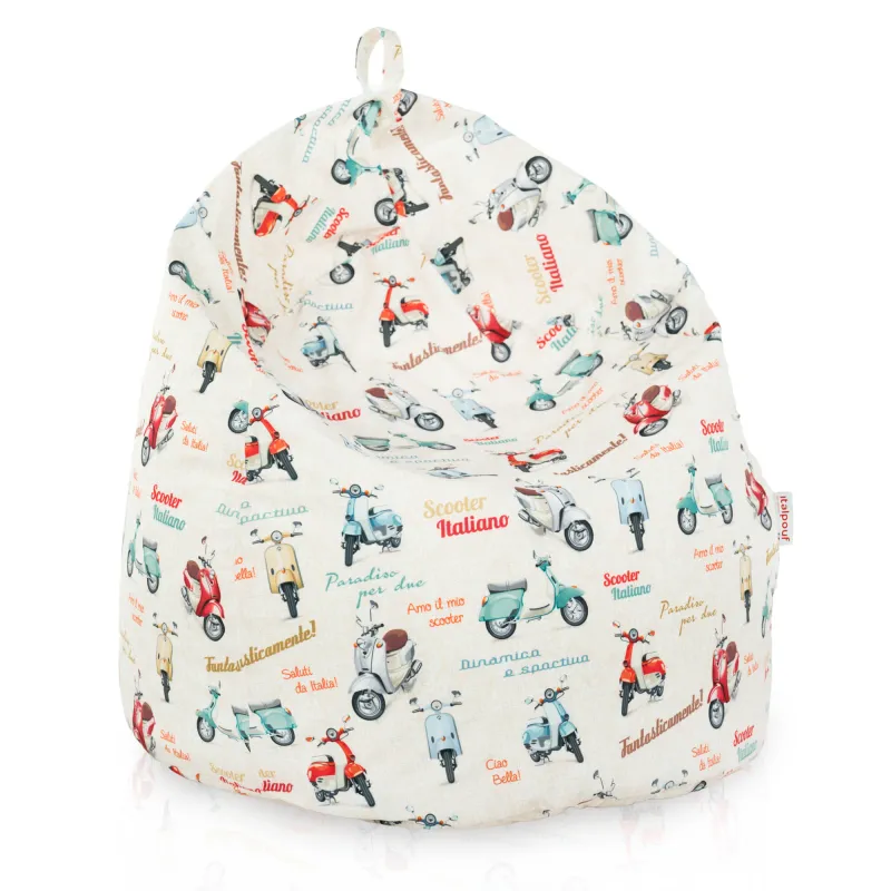 Pouf Poire L pour enfants - Tissu Imprimé Premium – vue 54