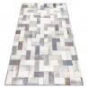 Tapis PATCHWORK 21723 gris - Peau de vache, planches