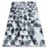 Tapis PATCHWORK 21722 gris - Peau de vache, Triangles