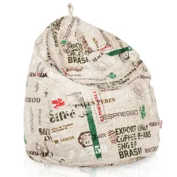 Pouf Poire - Tissu Imprimé Premium