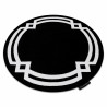 Tapis HAMPTON Lux cercle noir