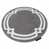 Tapis HAMPTON Lux cercle gris