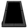 Tapis HAMPTON Chick cadre noir
