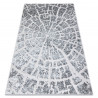 Tapis MEFE moderne 6185 Arbre Bois - Structural deux niveaux de molleton gris