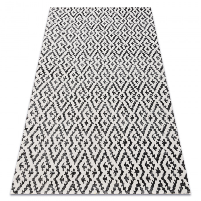 Dywan nowoczesny MUNDO E0621 geometryczny outdoor beż / czarny
