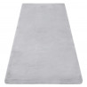 Tapis TEDDY Shaggy gris très épais, en peluche, antidérapant, lavable