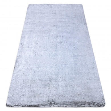 Tapis de lavage moderne LAPIN shaggy, antidérapant gris / ivoire