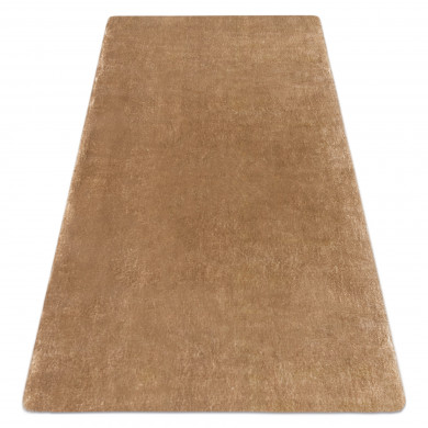 Tapis de lavage moderne LAPIN shaggy, antidérapant ivoire / marron