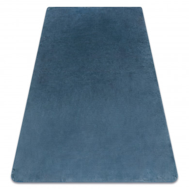 Tapis POSH Shaggy bleu très épais, en peluche, antidérapant, lavable