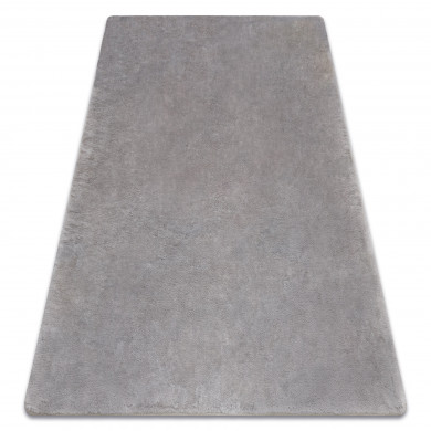 Tapis POSH Shaggy noir très épais, en peluche, antidérapant, gris