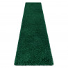Tapis, le tapis de couloir SOFFI shaggy 5cm bouteille verte - pour la cuisine, l&#039;antichambre, le couloir