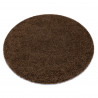Tapis SOFFI Cercle shaggy 5cm marron