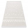 Tapis ECO SIZAL MOROC 22321 Triangles, zigzag boho franges - structurel beige / crème