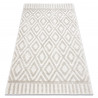 Tapis SANTO SIZAL 58377 diamants, géométrique, zigzag beige