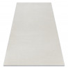 Tapis SOFTY plaine couleur unie crème