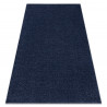 Tapis SOFTY plaine couleur unie bleu foncé