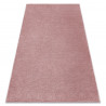 Tapis SOFTY plaine couleur unie rose