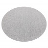 Tapis TIMO 6272 cercle SIZAL extérieur gris clair