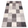 Tapis Laine ANGEL 7961 / 52022 Géométrique, cadre beige / gris