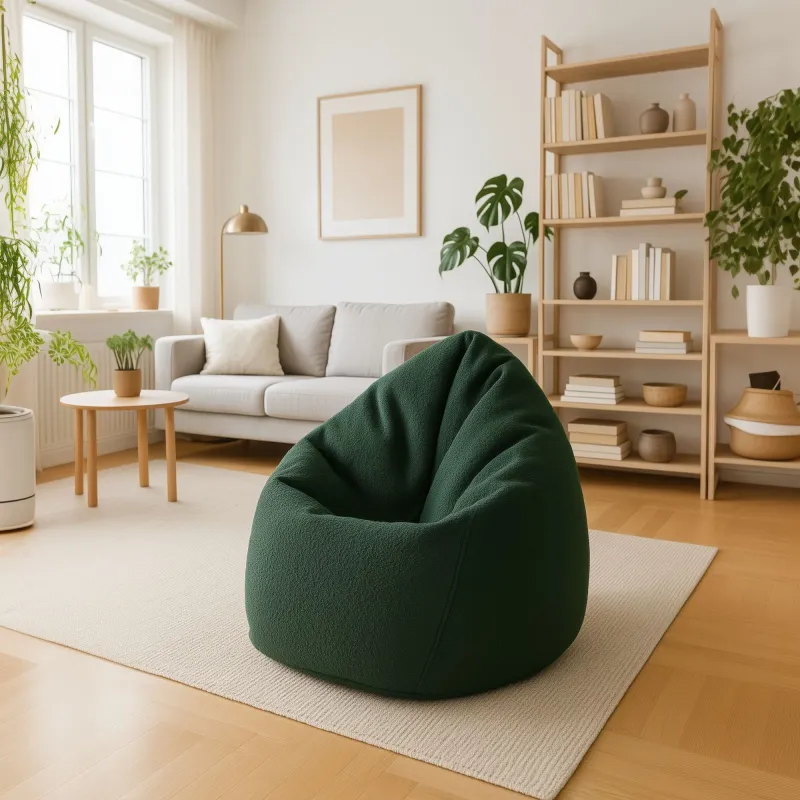 Pouf Poire XXL pour adultes Géant - Bouclé – vue 3
