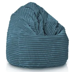 Pouf Poire XXL pour adultes Géant - Velours Côtelé Stripe