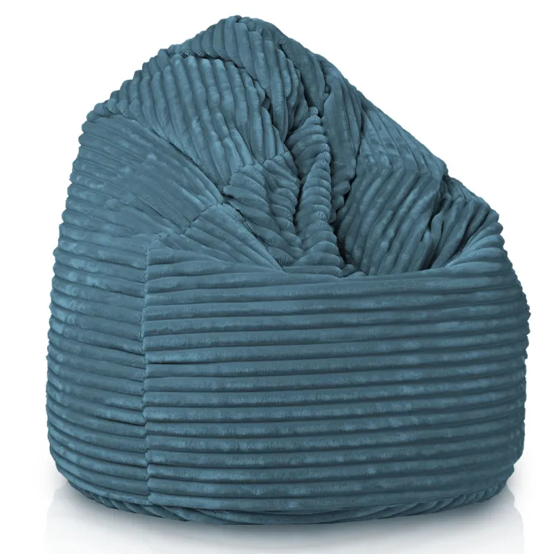 Pouf Poire XXL pour adultes Géant - Velours Côtelé Stripe