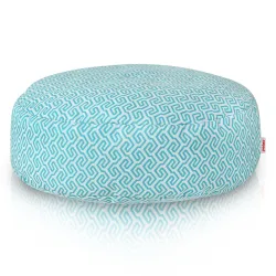 Pouf Repose-pieds Rond - Tissu Imprimé Premium