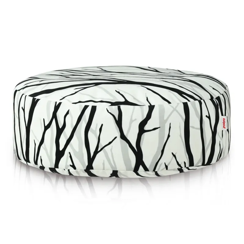 Pouf Repose-pieds Rond - Tissu Imprimé Premium – vue 12