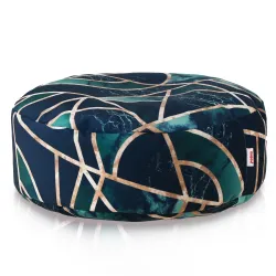 Pouf Repose-pieds Rond - Tissu Imprimé Premium – vue 21