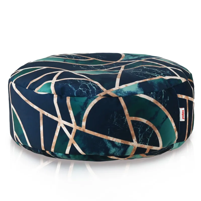 Pouf Repose-pieds Rond - Tissu Imprimé Premium – vue 21