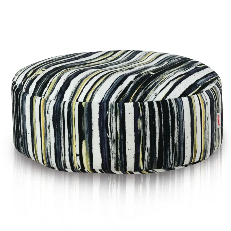 Pouf Repose-pieds Rond - Tissu Imprimé Premium – vue 18