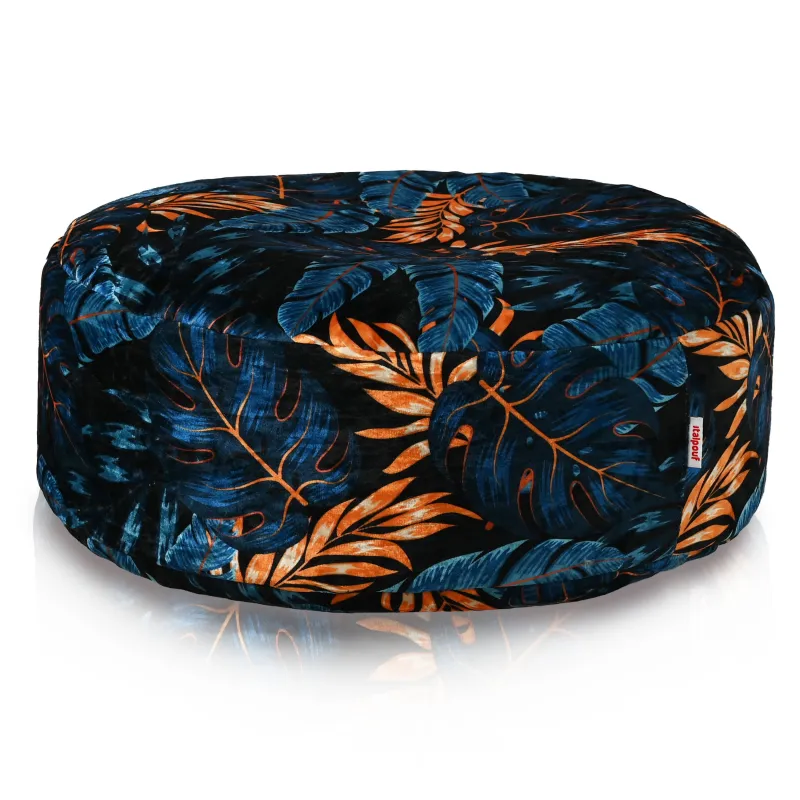 Pouf Repose-pieds Rond - Tissu Imprimé Premium – vue 15