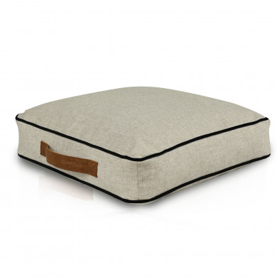 CottonEdge Classic 46x46 – coussin de sol avec passepoil