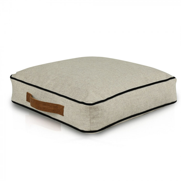 Noir Coussin Carré velours
