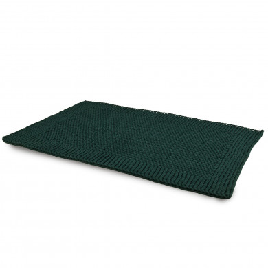 Tapis en coton tricoté à la main Forest Calm – rectangulaire 113 x 74 cm