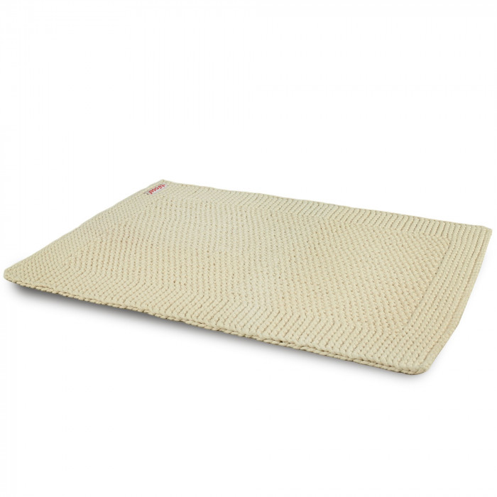 Tapis en coton tricoté à la main Forest Calm – rectangulaire 113 x 74 cm