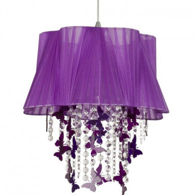 Lampe FILTON I en cristal violet avec suspension 5136