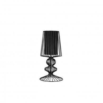 AVEIRO Lampe de table en fil noir, hauteur 43 cm 5411