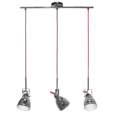 AXE III lampe îlot chromée, rouge 5445