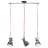 AXE III lampe îlot chromée, rouge 5445