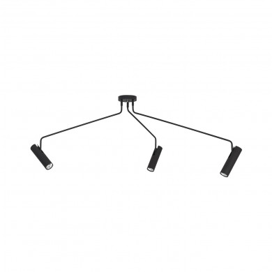 EYE SUPER BLACK III plafonnier 3x noir 6504