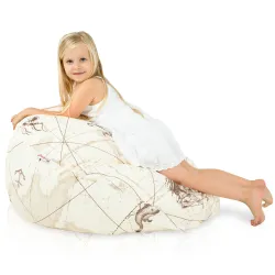 Pouf Poire L pour enfants - Tissu Imprimé Premium – vue 62