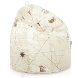 Pouf Poire - Tissu Imprimé Premium