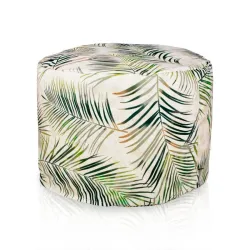 Pouf Rond Cylindre - Tissu Imprimé Premium
