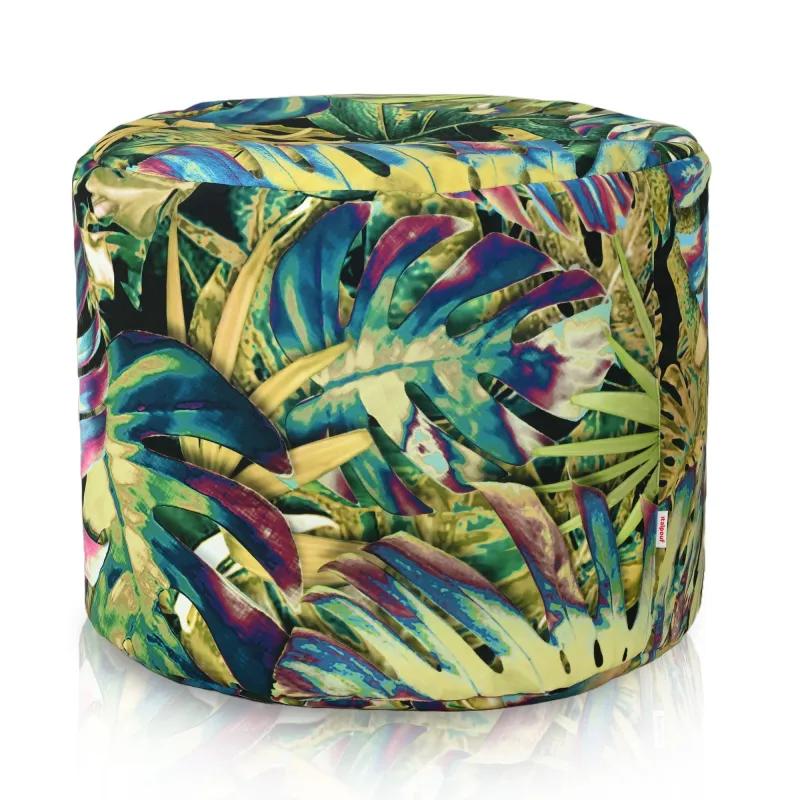Pouf Rond Cylindre - Tissu Imprimé Premium – vue 5
